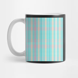 Pastel Aesthetic Catriona 2 Hand Drawn Textured Plaid Pattern Mug